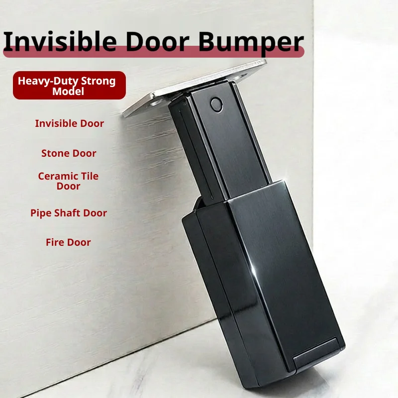 Heavy Duty Hidden Door Rebound Device, Spring Operated Hidden Latch, Press-Type Auto Pop-Up Opener for Cabinet Wardrobe Doors