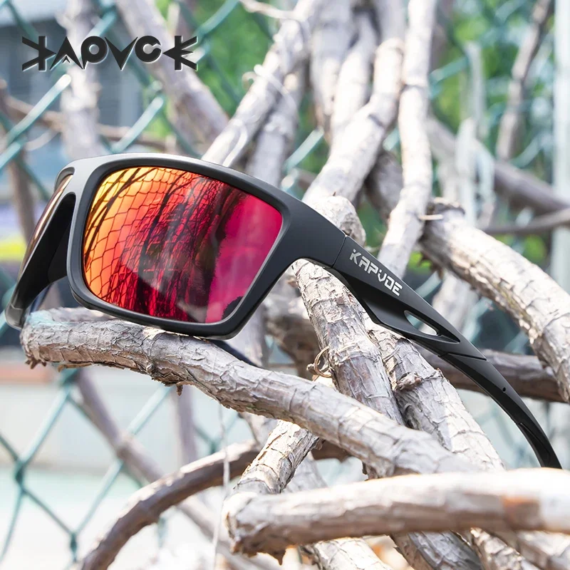 Kapvoe Polarized Fishing Glasses  Glasses Sunglasses Bike Ride Anti-fog  Protective Mask Full Face Safety Sunglasses UV400