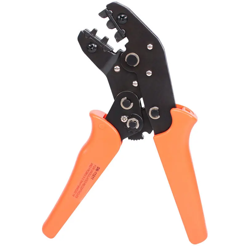 

SN-11011 Spring Insertion Piece Crimping Pliers 0.5-2.5 Car Harness Terminal Crimping Pliers Ratchet Wheel Type