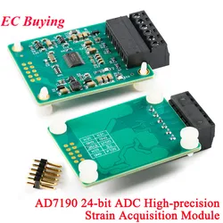 AD7190 ADC High Precision Strain Acquisition Module 24Bit Pressure Acquisition Board Module Strain Bridge Connector