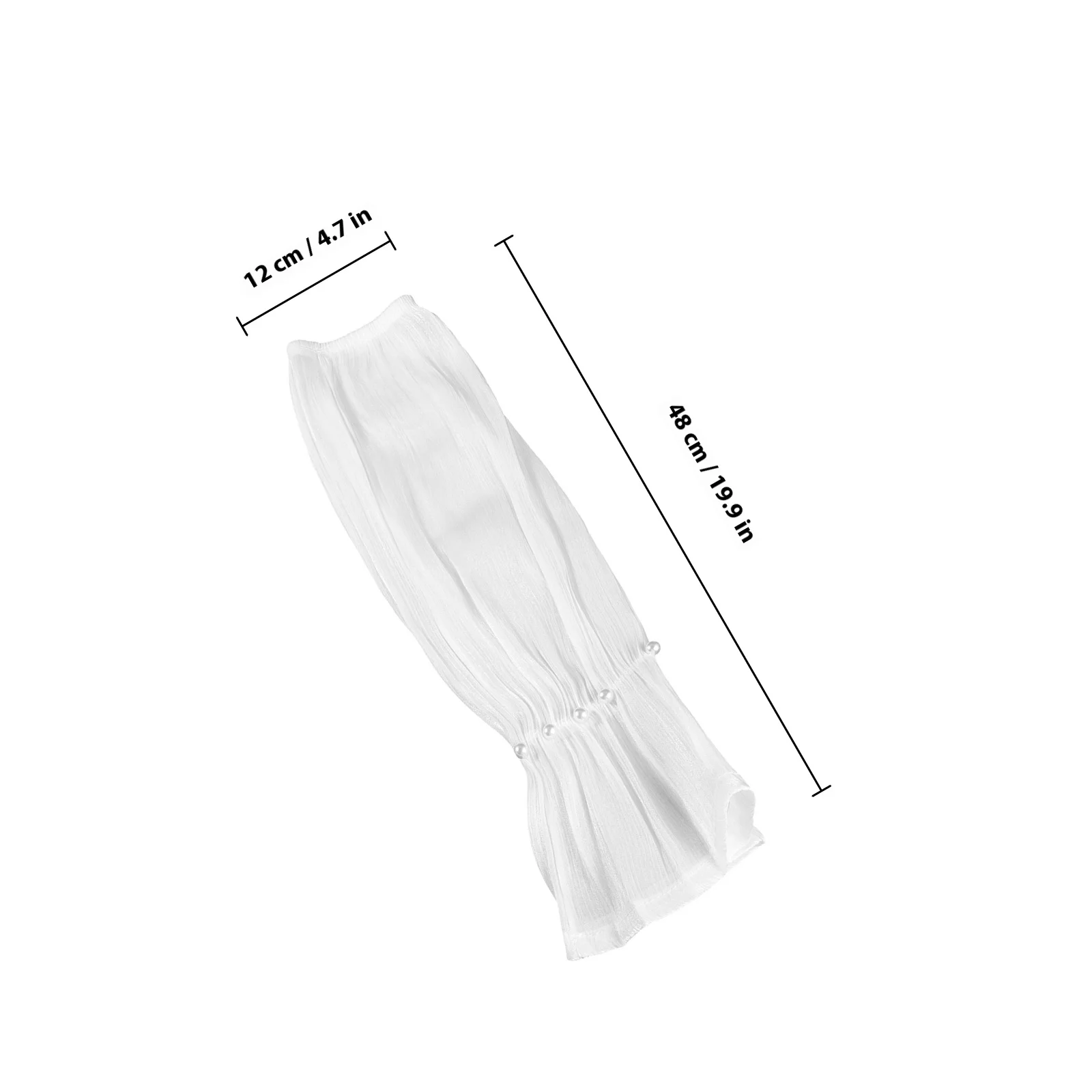 1 زوج الأشعة فوق البنفسجية أكمام أذرع تبريد للنساء اللؤلؤ ديكور تنفس التبريد الشمس حماية القيادة في الهواء الطلق الرياضة الأكمام أغطية للذراع للنساء #3