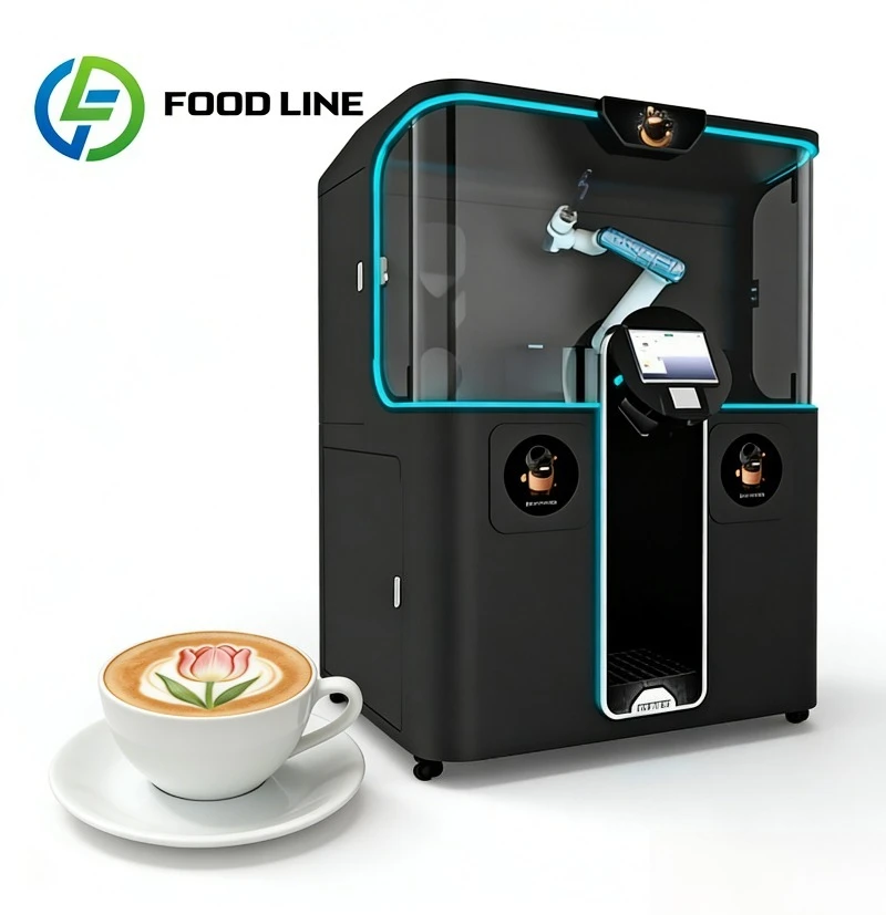 Intelligent Robotic Coffee Machine With DIY Latte Art Robotic Arm For Custom Coffee Making In Coffee Shop And Restaurant
