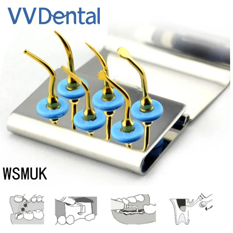 

VV Dental Ultrasonic Surgery Bone Cutting Tip Kit WSMUK Dental Piezosurgery Tips Fit Woodpecker Mectron Ultrasurgery