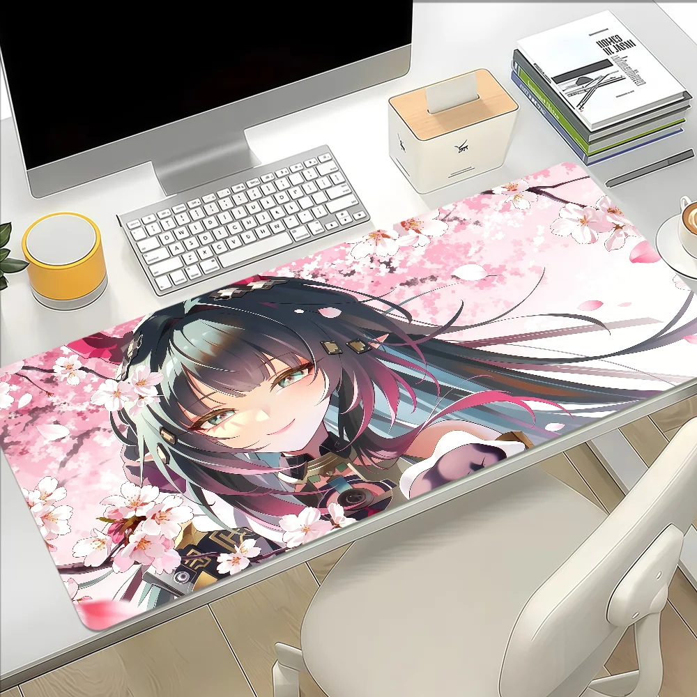 Arknights Kawaii Girl Mouse Pad Large Non-slip Lockedge Desktop Computer Desk Mat Keyboard Writing MousePad Office Gamer Student