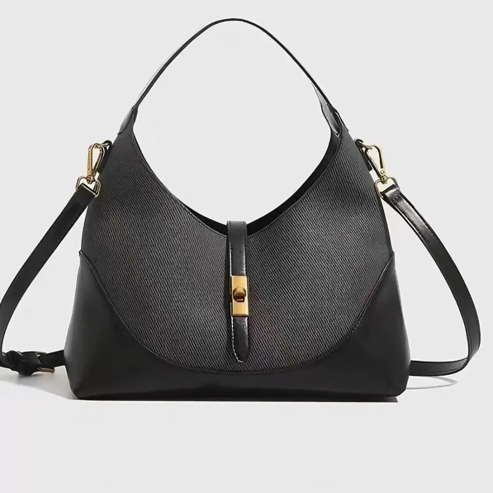 Elegant Women’s Shoulder Bag Retro Soft PU Leather Hobo Purse Fashion Daily Commuter Handbag