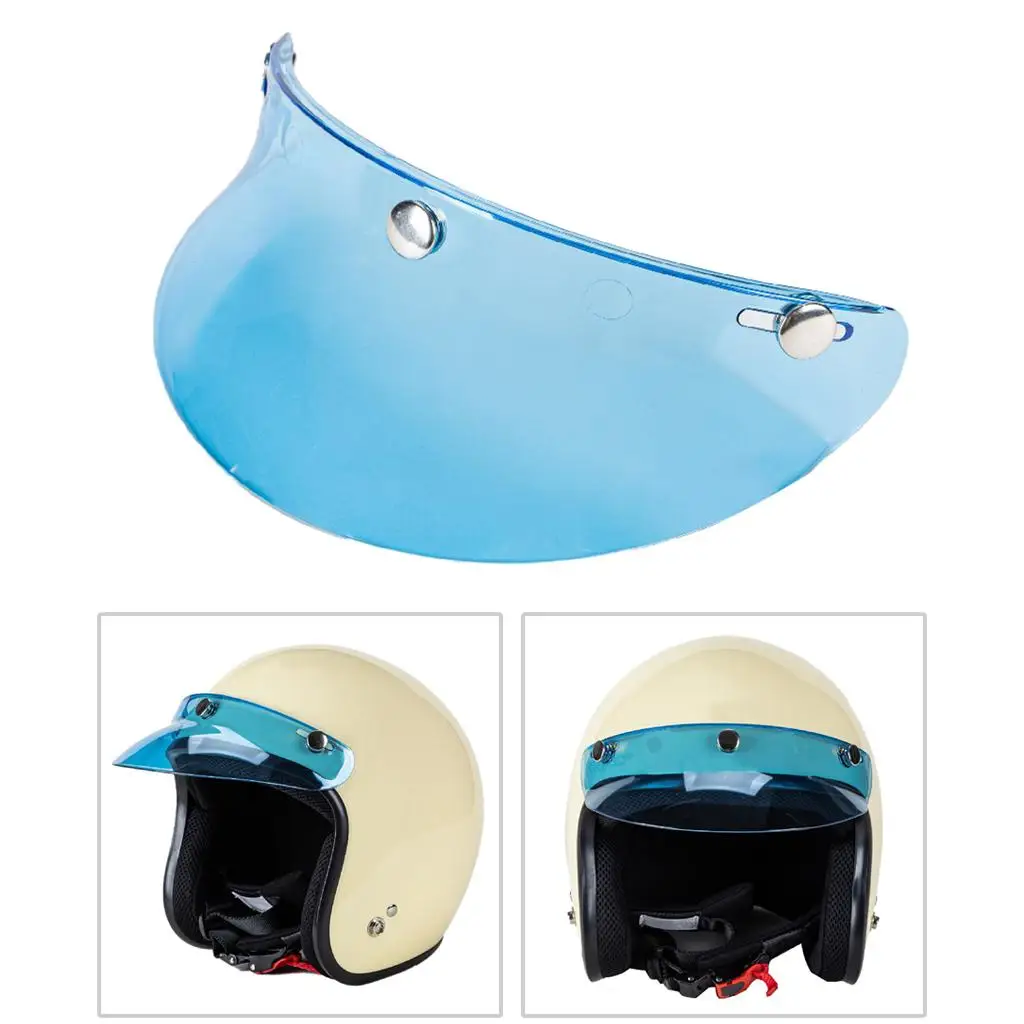 Universal Motorcycle Helmet Visor Peak Protector Hard PC Lens Protection for Men’s Motorbike Helmet Accessories