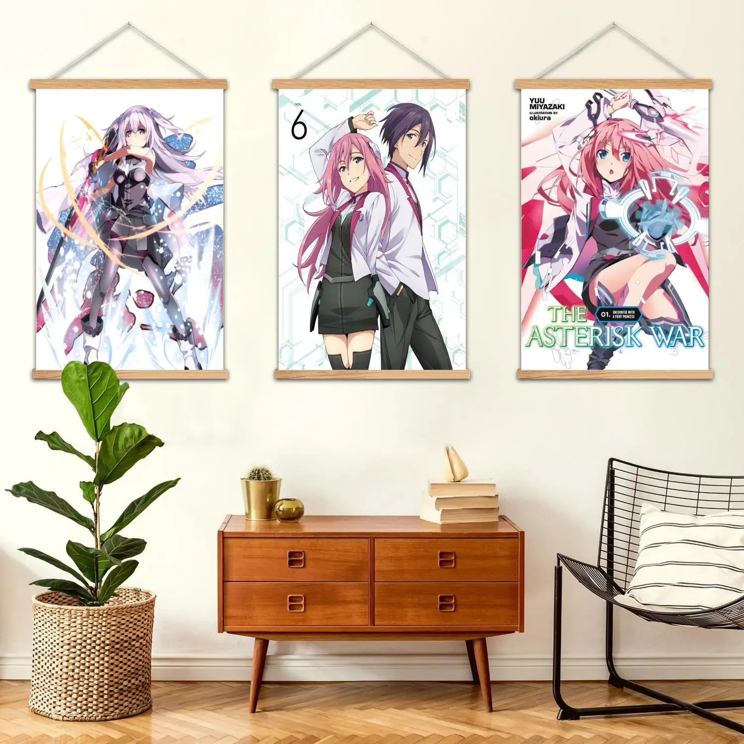 Asterisk war – peinture murale encadrée de dessin animé, affiche d'art sur toile et Art mural, décor de chambre familiale moderne, peinture décorative