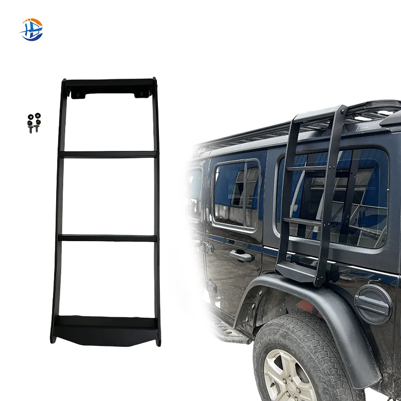 

Professional Manufacturer Aluminum Single-tier Side Ladder 4X4 Accessories Retrofit Kit Side Ladder For Jeep Wrangler
