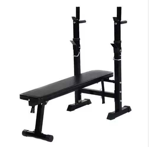 Adjustable Steel and Leather Sports Equipment Training and Practice Weight Bench Squat Rack Barbell