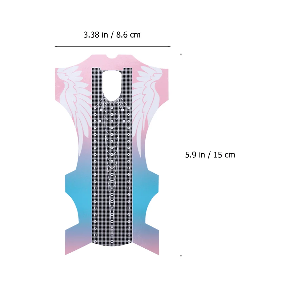 

100Pcs Nail Art Form Stickers Nail Extension Guide Professional Salon Home Use Delicate Pattern Design Manicure Supply