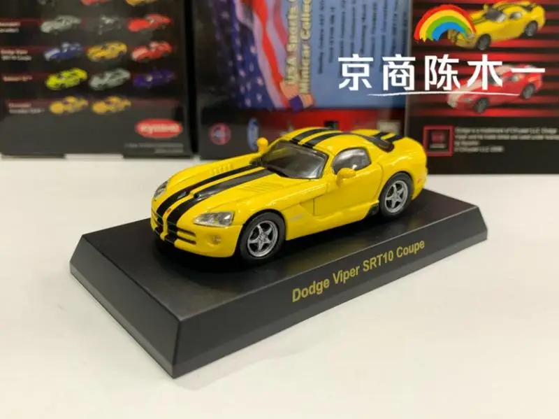 

KyoSho 1/64 Dodger Viper SRT10 Coupe Коллекция литых под давлением сплавов, декоративная модель автомобиля, игрушки