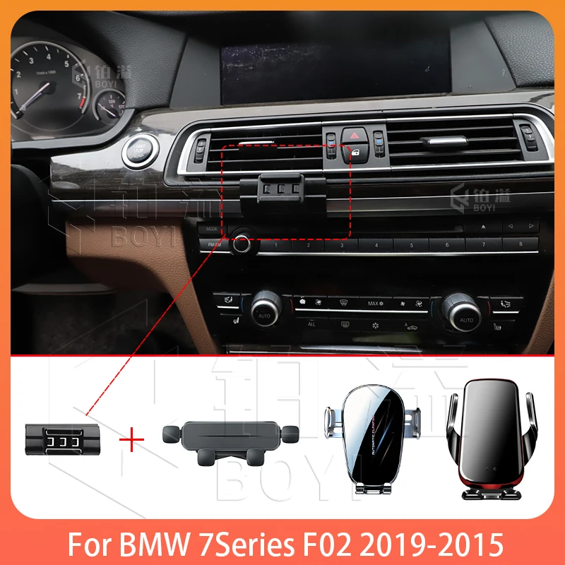 Telefon Halter Auto Für BMW 7er F01 2009-2015 Mobile Unterstützung Spezielle Feste Halterung Basis Drahtlose Ladestation innen