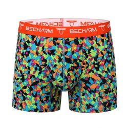 New Men's Panties Boxers Shorts Printing Blue-green Large Size Set of Men Underpants Male Briefs Boxer Sexy Clothing Short Homme