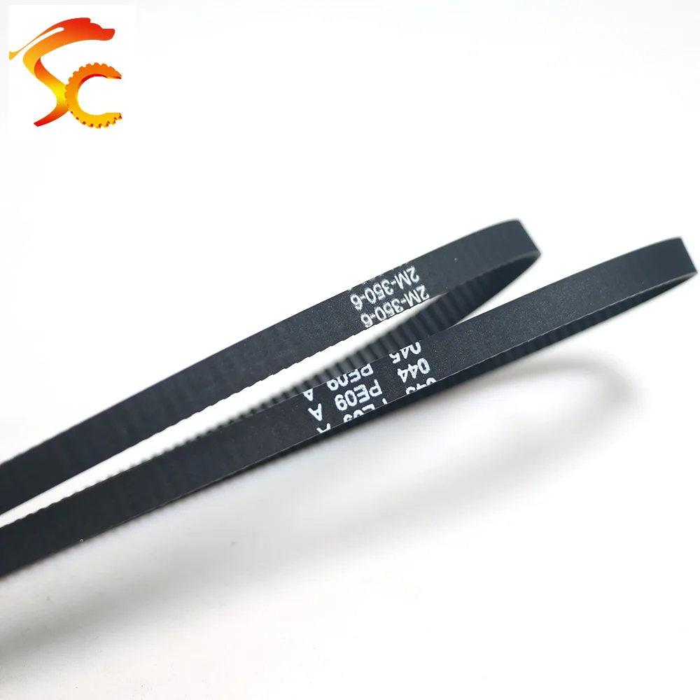 GT2 350 ปิดห่วงยาง 2GT เข็มขัด 350-GT2 ความยาว 350 มม.ฟัน 175 กว้าง 6 มม./9 มม./10 มม./12 มม./15 มม.สําหรับ 3D เครื่องพิมพ์