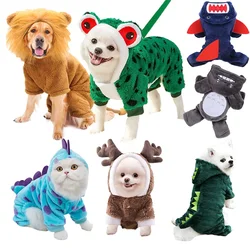 Dog Clothes Warm Fleece Pet Dogs Hoodie Dog Clothes for Small Dogs Winter Pet Clothing Puppy Cat Costume French Chihuahua Jacket
