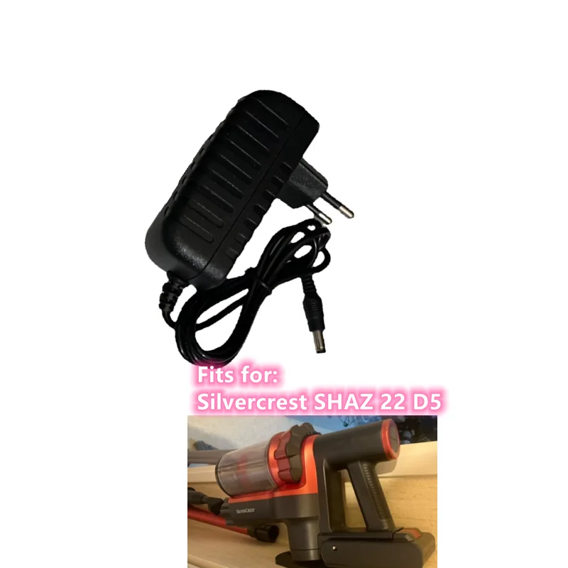 الاتحاد الأوروبي التوصيل مهايئ شاحن ل SILVERCREST SHAZ 22 D5 أجزاء ملحقات المكنسة الكهربائية اللاسلكية