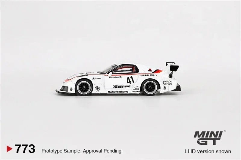 미니 GT 다이캐스트 모델 자동차, LB-슈퍼 실루엣 #41, 누메로 리저브 LHD, 1:64 RX-7