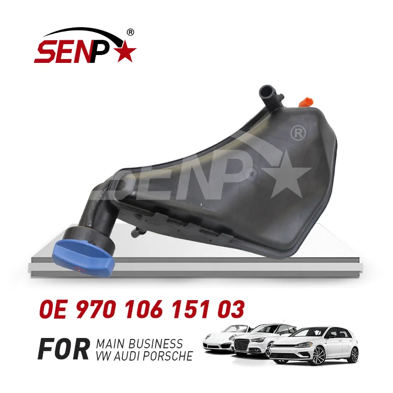 SENP Radiator Engine Coolant Expansion Water Tank for Porsche Panamera 97010615103 Plastic Material