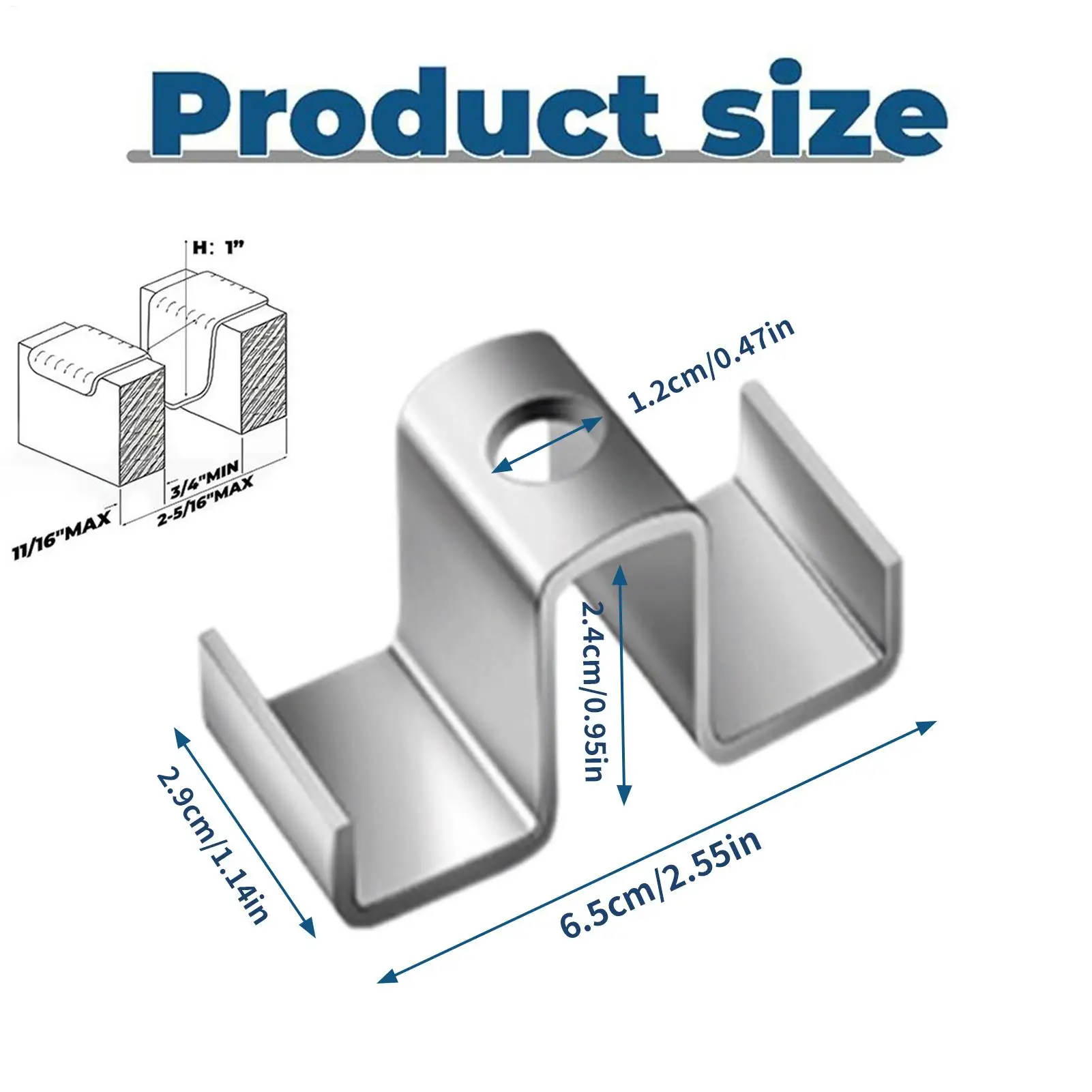 مشابك صريف مكونة من 25 قطعة من مشابك السرج المصنوعة من الفولاذ الكربوني المجلفن أجهزة تثبيت المشبك لتركيب المصنع الميزانين #6