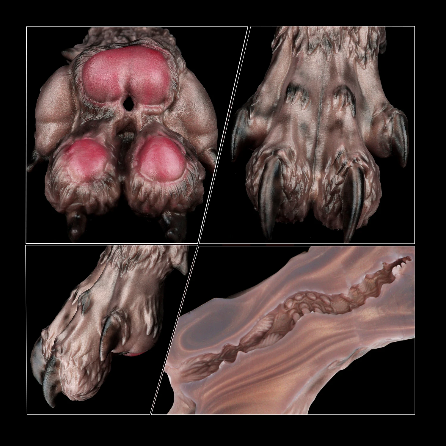 YOCY Realistic Wolf Claws Male Masturbators Close-Ended Pocket Pussy Adult Toy for Man Male Masturbation Sleeve with 3D Textured