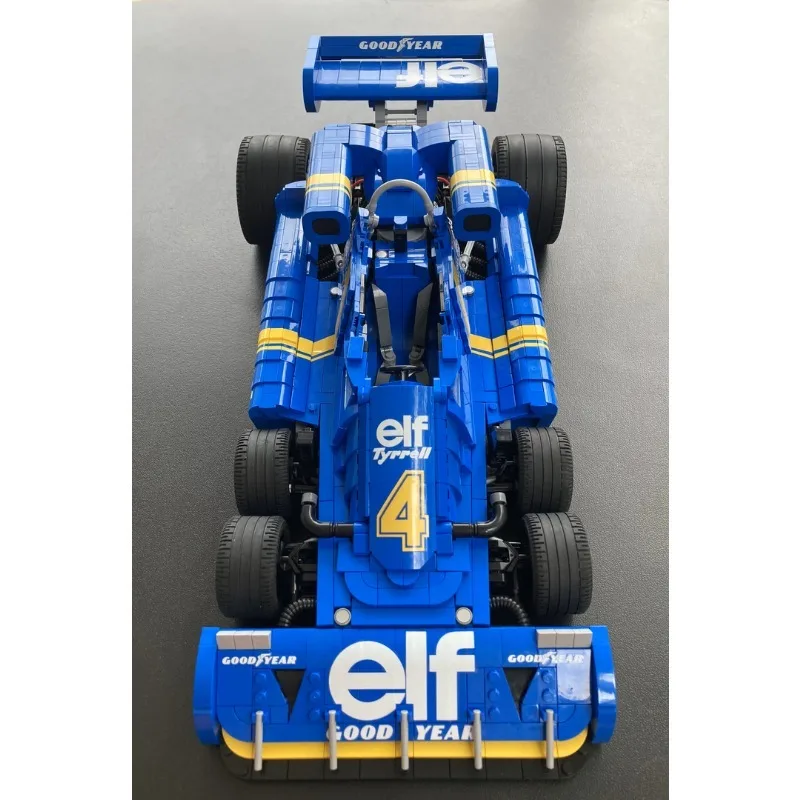 2101PCS MOC-158318 Champion Tyrrell P34 1976 - Escala 1:8 Juguete de Bloques de Construcción para Niños Regalo de Cumpleaños/Navidad
