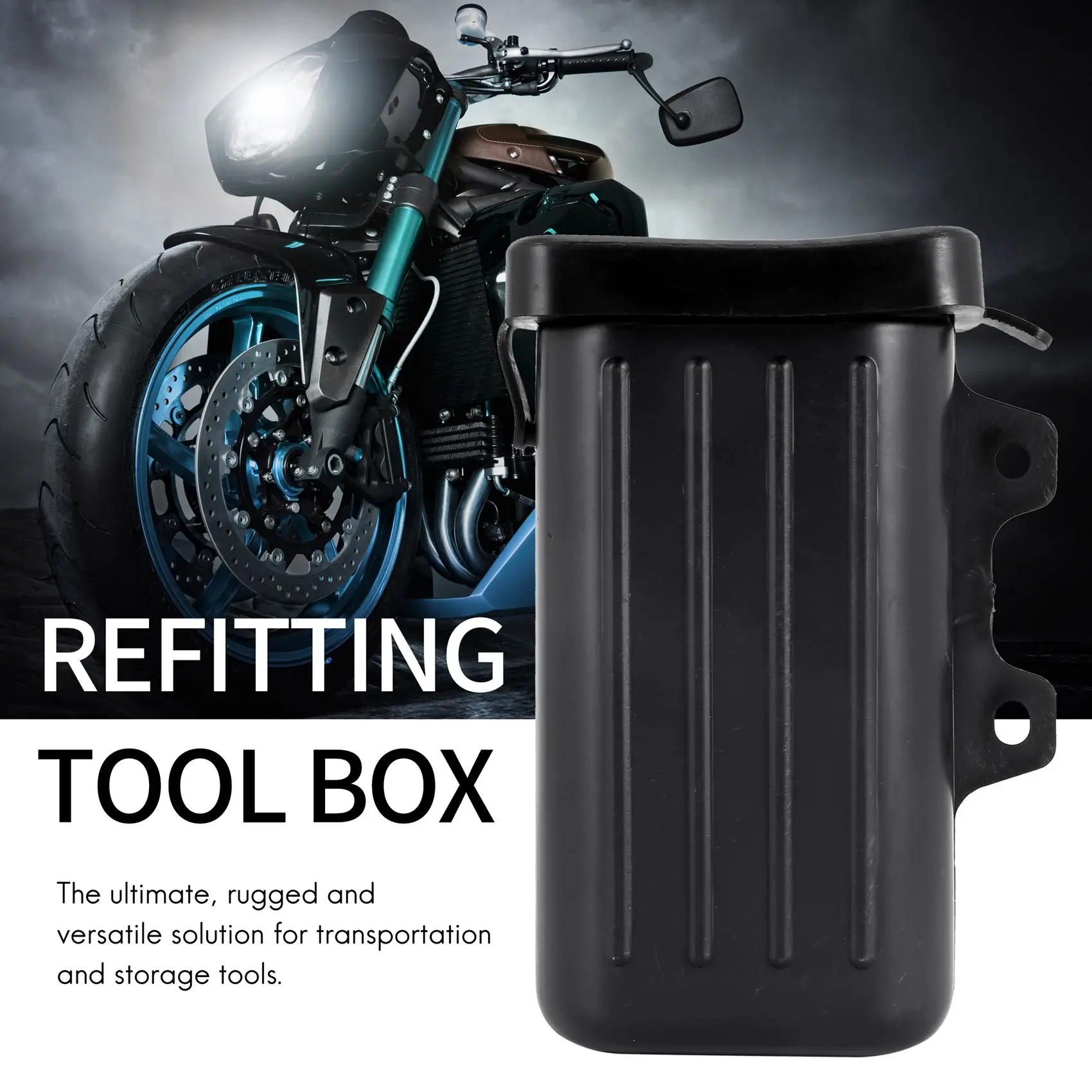 AEA7-Motorcycle Trail Tool Box Holder Bottle Off-Road Motocross Tool Container Tool Tube For Suzuki DR250 Djebel TW200 TW225