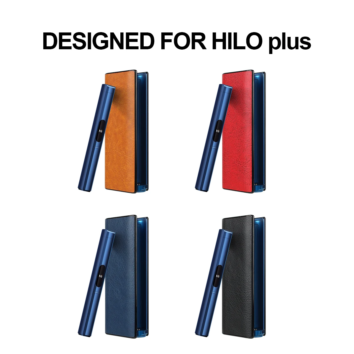 PU leather protective case suitable for HILO plus, fashionable and trendy, protecting the electronic cigarette accessories. view 4
