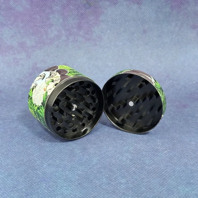 2/2.4 بوصة عشب طاحونة التوابل دليل كسارة معدنية مدقة الفلفل هاون الملح قاطعة المطحنة 4-Layers طاحونة أدوات التدخين الملحقات