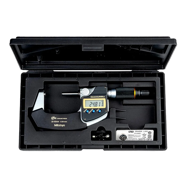 yyhcOriginal Mitutoyo QuantuMike range 25-50mm IP65 digital micrometer 293-141-30 MDE-50MX 293-146-30 MDE-50PX