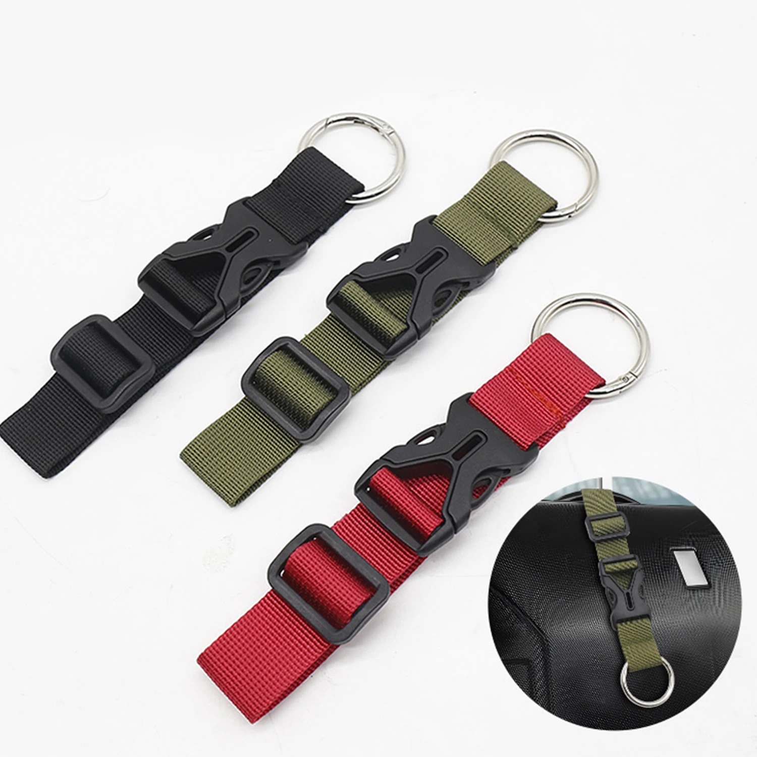 

Travel Luggage Fixed Strap with Release Buckle Backpack Jackets Gripper Anti-Theft Suitcase Carrier Strap Travel Accessory