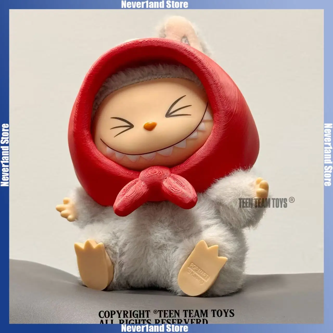 جديد Labubu الملابس ثلاثية الأبعاد الطباعة قبعة حمراء صغيرة لطيف قبعة ملونة الديكور دمية صغيرة أفخم الملابس والاكسسوارات هدية الكريسماس #5