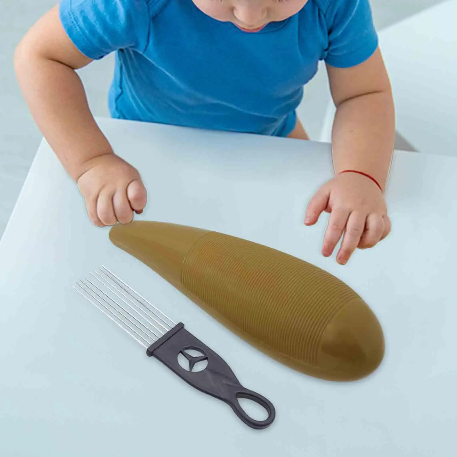 Agitador Guiro de actividad de aprendizaje Guiro en forma de pez para niños adultos niños niñas