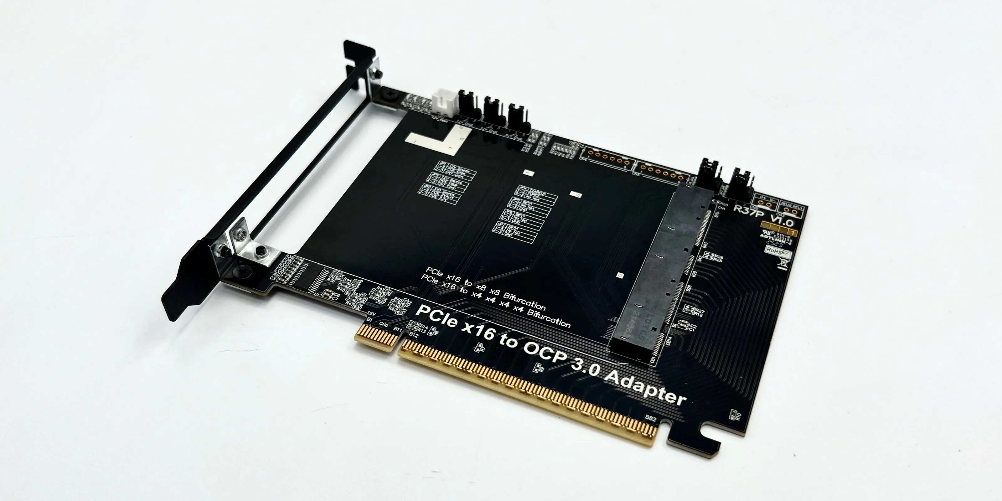 ADT-Link PCIe 4.0 x16 auf OCP NIC3.0 Gen-Z 4C+/SFF-TA-1002 seitliche Adapterkarte, kompatibel mit Gen3/Gen4 Laptop-PC – Detail 6