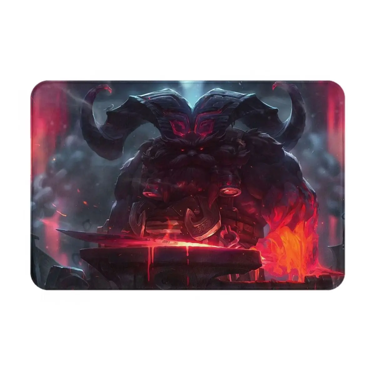 Ornn League Of Legends LOL Doormat Rug carpet Mat Footpad Bath mat Non-slip toilet Balcony Parlor durable Washable