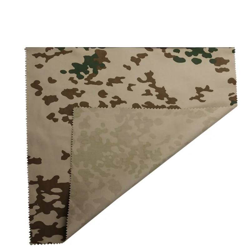 Germany Flecktarn Camo Polyester Twill Cotton Fabric Desert Camouflage  Cloth Tactical Pants Clothes DIY