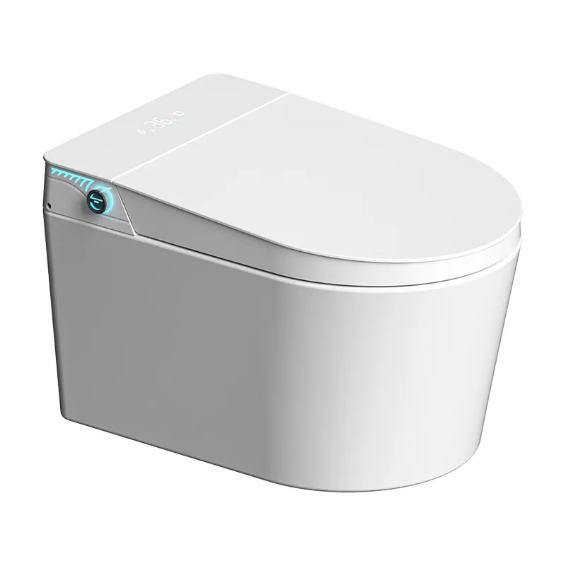 

Wall-mounted smart toilet Fully automatic household wall row deodorant hidden foam shield aromatherapy small apartment