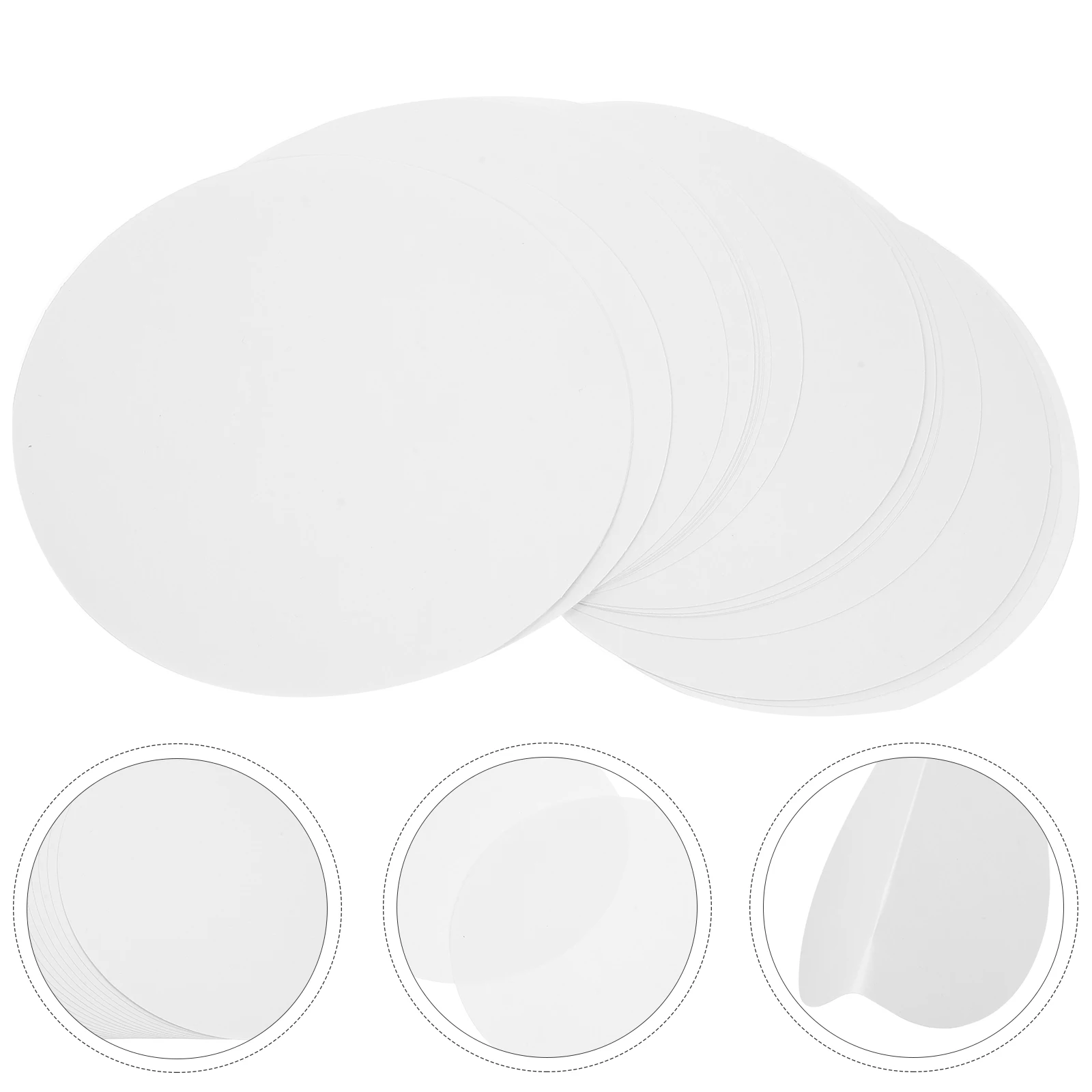 

40pcs Round Graffiti Cardboard Diy Painting Blank Thick Paperboard Drawing Hardboards Craft Sheets For Art Mandala Oil Markers