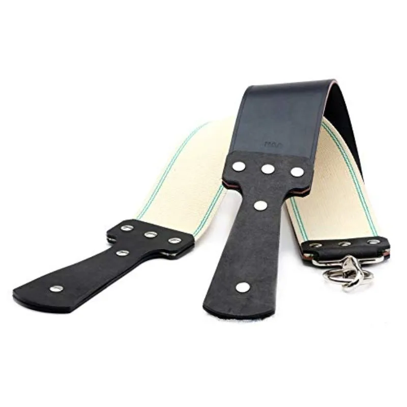 3" Razor Emporium English Bridle & Canvas Straight Razor Strop | Made in USA