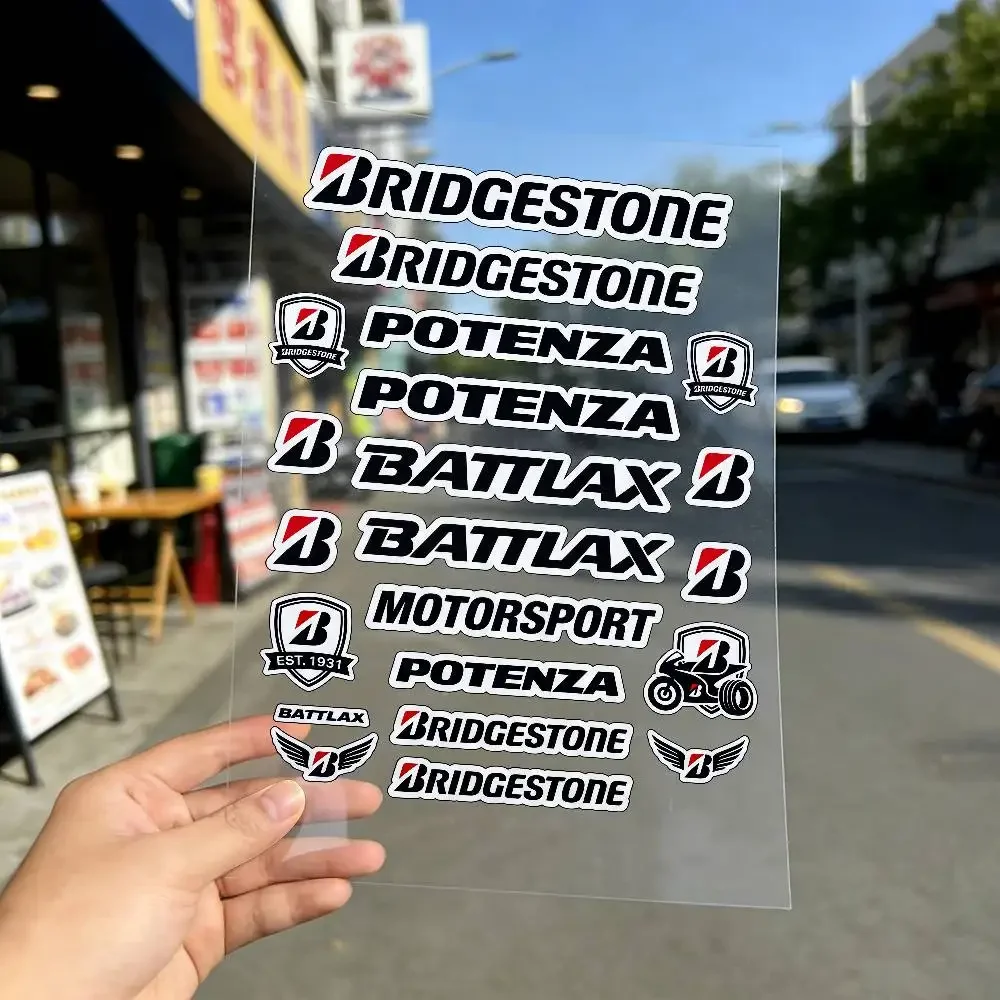 For Bridgestone Reflective Motorcycle Stickers Waterproof Vinyl Decals For Motorbike Helmet Fuel Tank Bike - view 2