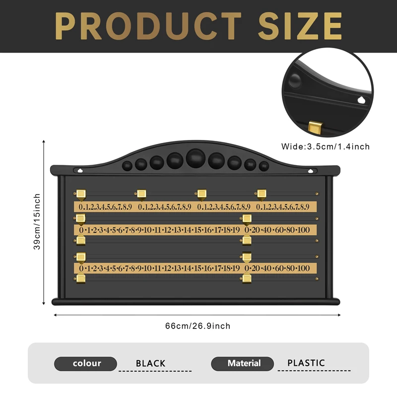 スヌーカー用ビリヤードスコアボード、スコアボード、クラブゲーム、録音ボード、計算数、アクセサリー
