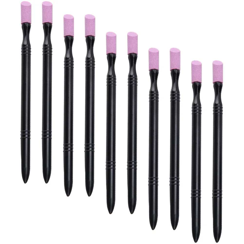 

10Pcs Nail File Stone Sanding Cuticle Remover Pedicure Manicure Buffing Tools Nail Care Supplies for Natural
