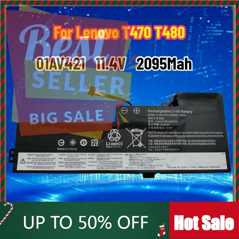 

01AV489 Laptop Battery For Lenovo ThinkPad T470 20HE T480 A475 A485SB10K97576 SB10K97577 SB10K97578 01AV421 01AV419 01AV420