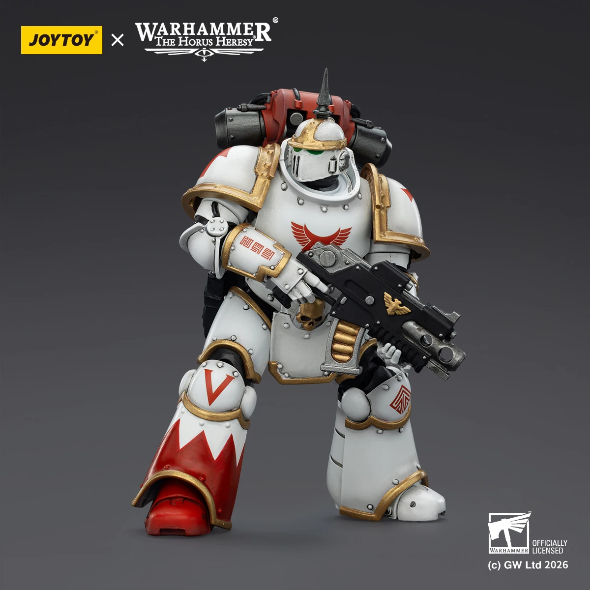 【Preventa】JOYTOY Warhammer 40K White Scars MKIll Legionario Táctico 2 Piezas 1/18 Figura de Acción Modelo de Juguete