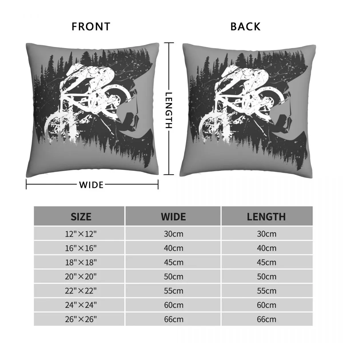 Fullface MTB Pillowcase Polyester Linen Velvet Printed Zip Decor Throw Pillow Case Home Cushion Cover Wholesale