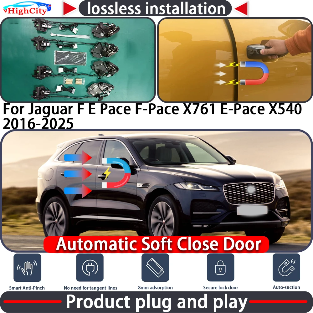 

Electric Closing Door Lock Actuator for Jaguar F E Pace F-Pace X761 E-Pace X540 2016-2025 Soft Close Power Latch System Auto