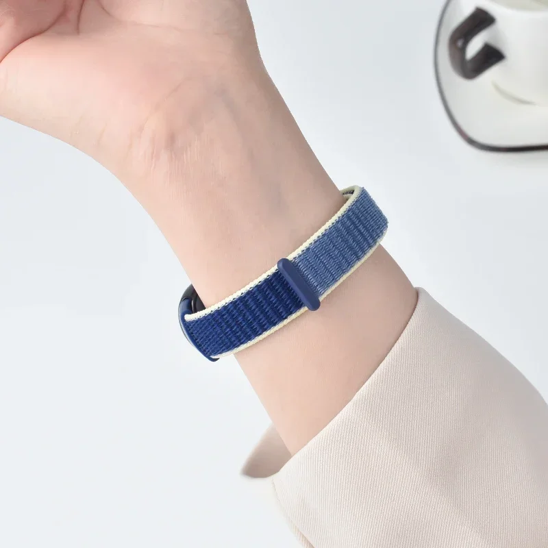 Nylon loop watchband For Xiaomi mi Band 8 Sport miband8 NFC Correa Breathable Replacement Bracelet smart band 8 Strap smartwatch