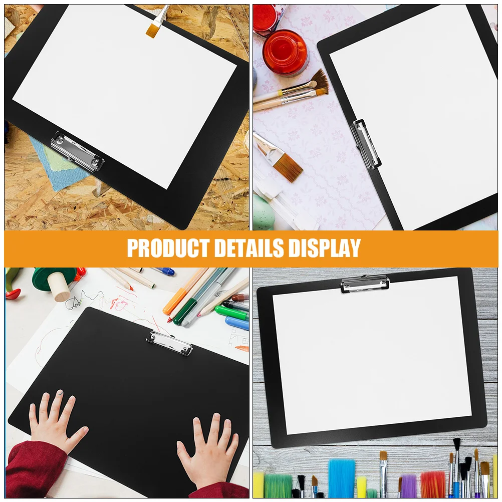 

3pcs A3 Horizontal Drawing Clipboard Thick Plastic Writing Pad Office File Folder Clip Portable Sturdy Board For Students