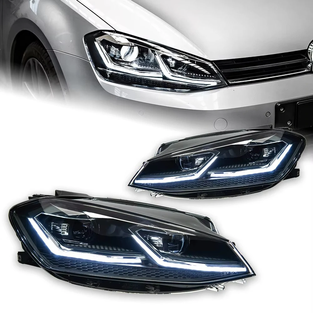 

Suitable for 2018-2020 Golf 7.5 Headlight Assembly Modification, Headlight Lens LED Running Light