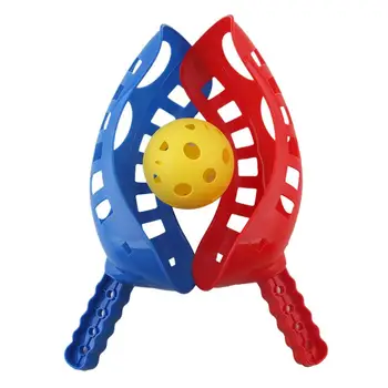 Catch the Balls Kids Outdoor Beach Toys Scoop Ball Game Set Lawn Backyard Fun Lacrosse Track Giant Garden Toss Game Activity