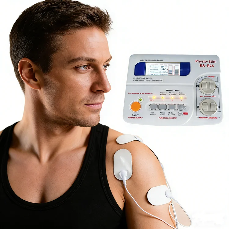 Electrical Pulse Electrotherapy Muscle Stimulator Back Pain Relief Massage Device with Adjustable Time Settings